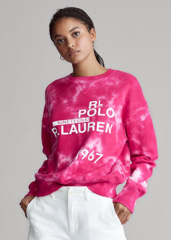 Polo Ralph Lauren Logo Tie-Dye Sweatshirt Dame Danmark (OGMRP2450)